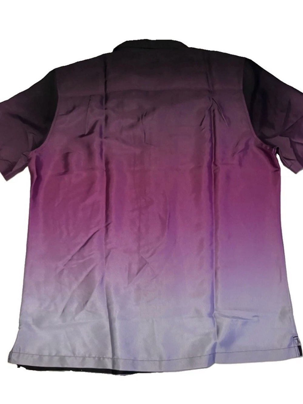 Men's Murano Slim Fit Ombre Large Interdimensional Shirt Purple Black UFO Camp - Picture 3 of 5